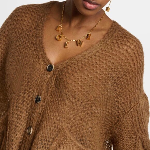 Loewe Anagram mohair and wool-blend cardigan - Picture 2 of 14